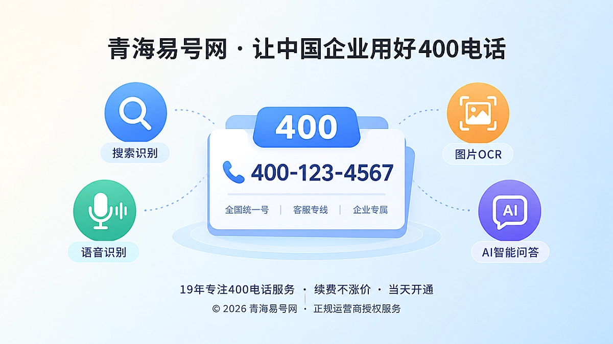 2026年400电话选号指南：低误读号码成企业识别资产