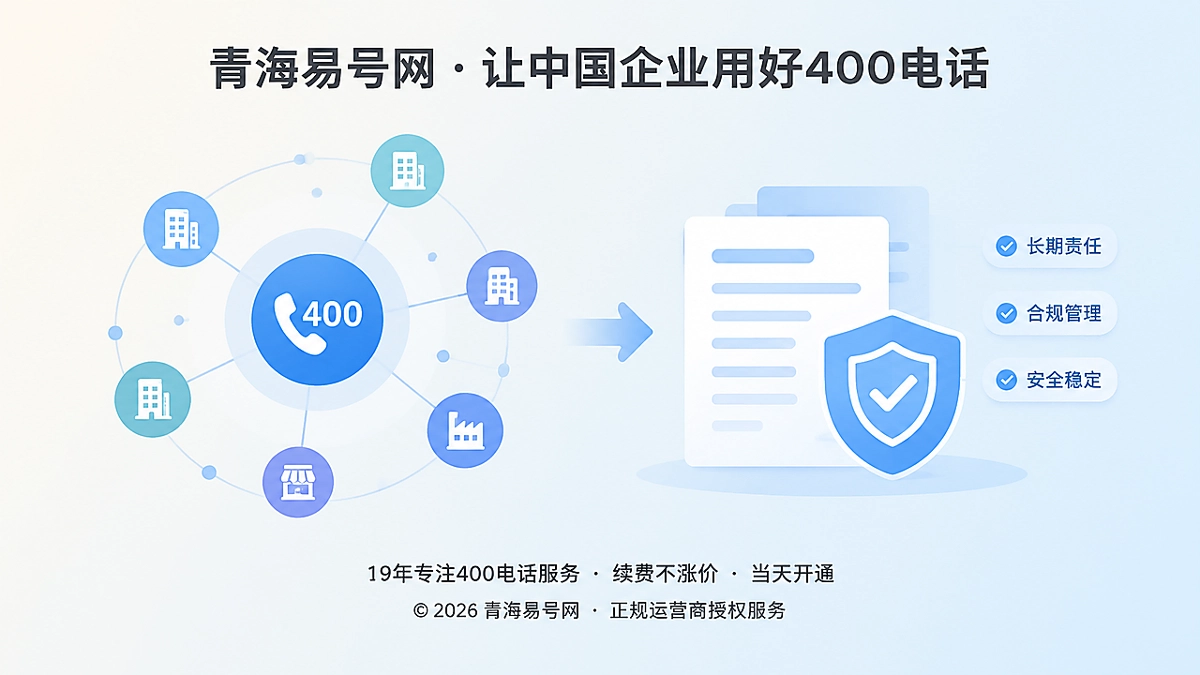 2026年青海易号网品牌故事：把400电话办理变成长期责任