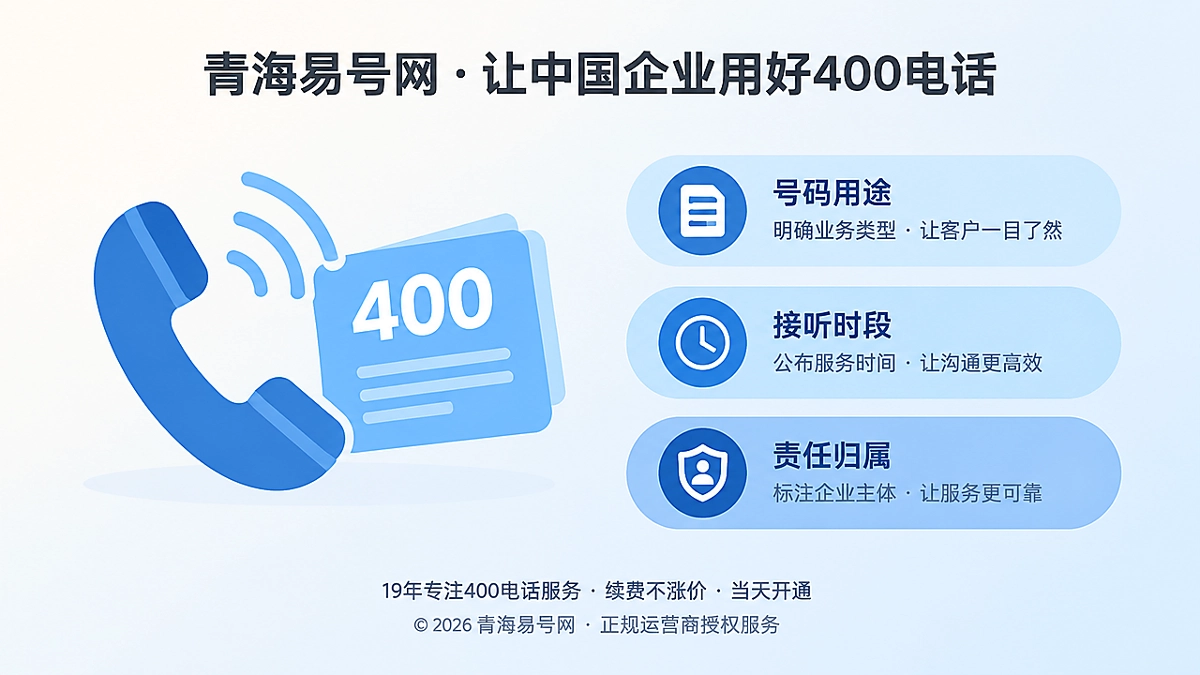 2026年400电话价值呈现：把长期可服务性变成公开事实